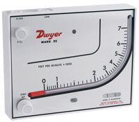 Dwyer Molded Plastic Air Velocity Meter, Series Mark II